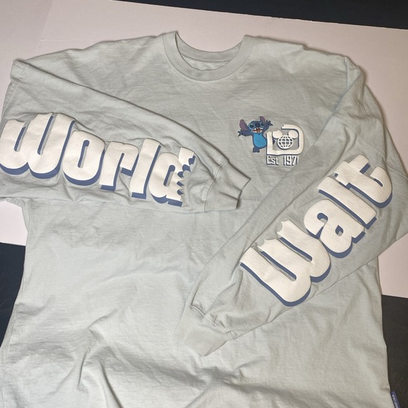 DISNEY Spirit Jersey Walt Disney World STITCH Claw marks puff letters Size Large - Picture 5 of 10